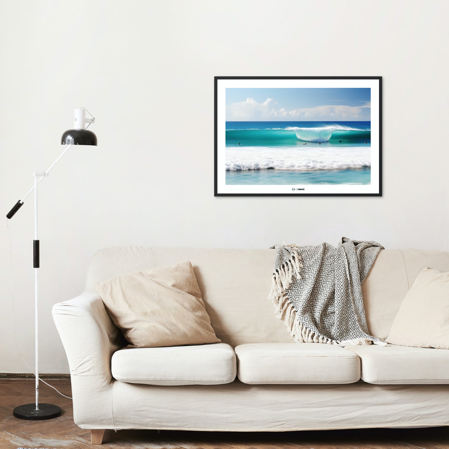 Pipeline Surf Print - BE AWARE