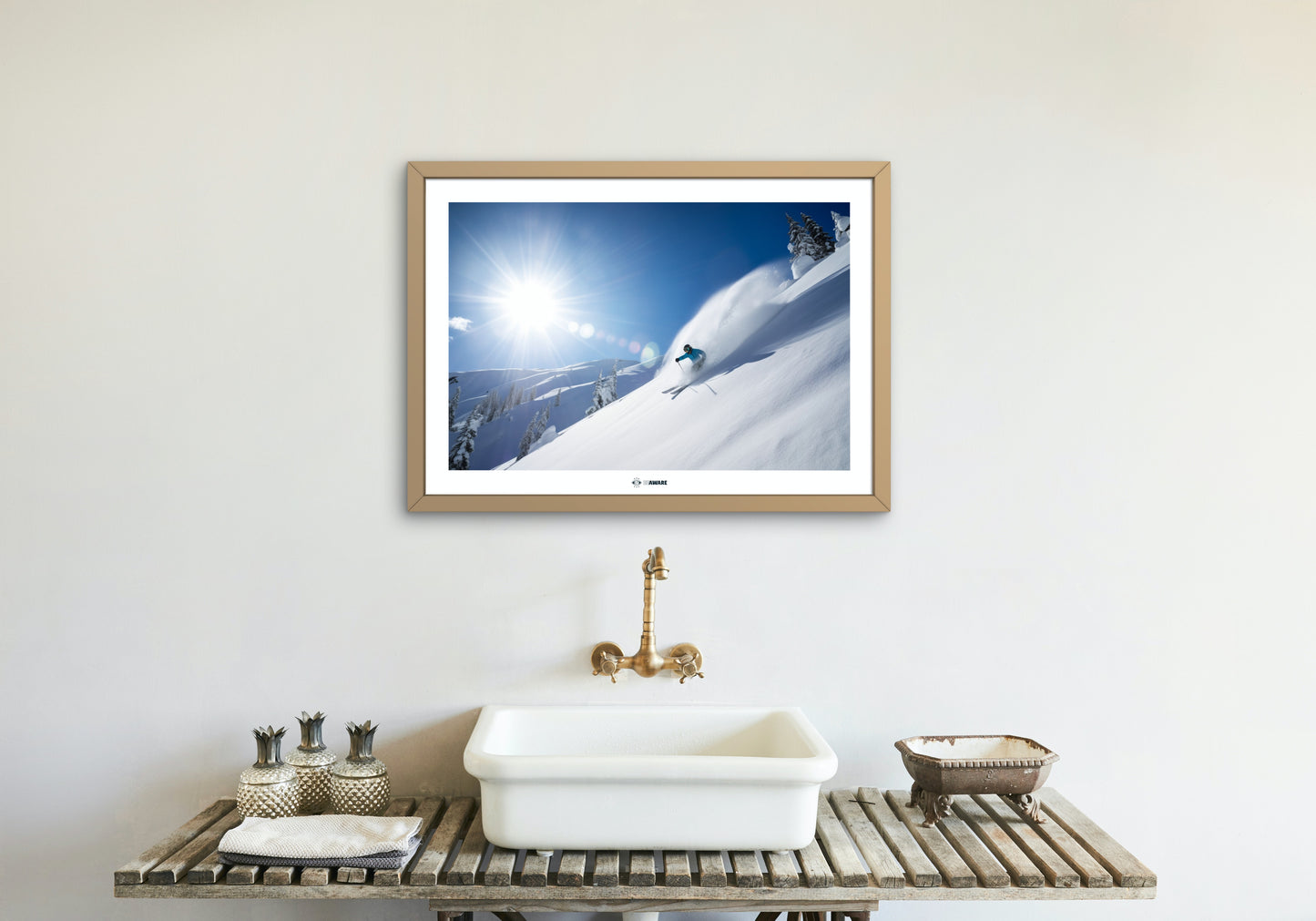 Whistler Ski Print - BE AWARE